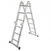 Лестница складная многофункциональная (4х3ступеньки, стремянка-175см, лестница-360см, max нагрузка 150кг, вес 12кг)
