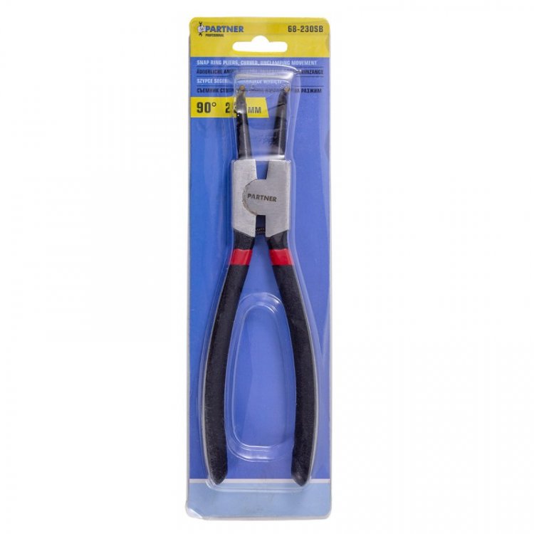 Съемник стопорных колец изогнутый на разжим (90°,L-230мм), в блистере