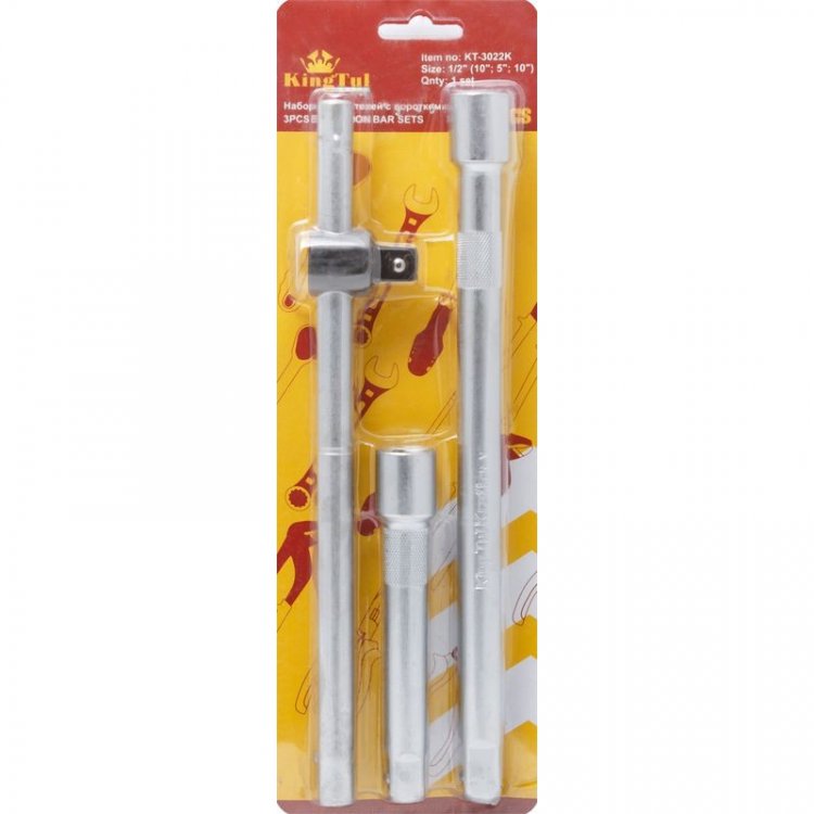 1/2" Набор удлинителей с Т-образным воротком 3пр. (75мм, 125мм)