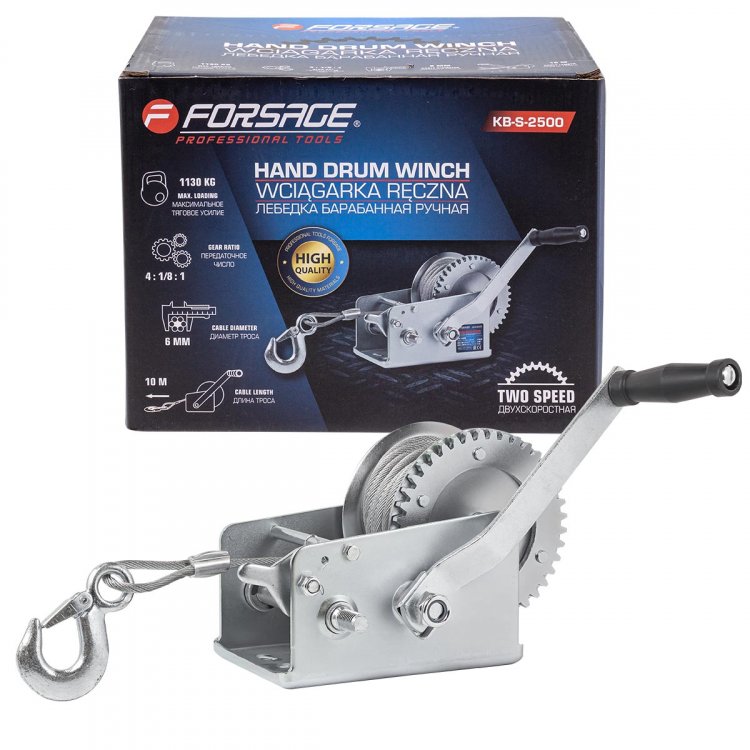 Лебедка барабанная ручная г/п 1130кг Лебедка барабанная ручная г/п 1130кг