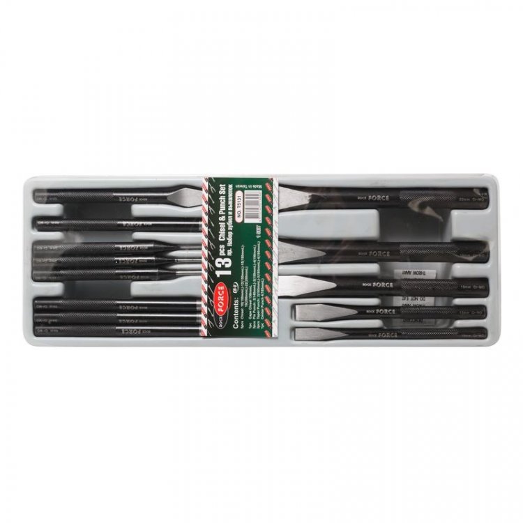 Набор зубил и выколоток 13пр. в лотке Набор зубил и выколоток 13пр. в лотке