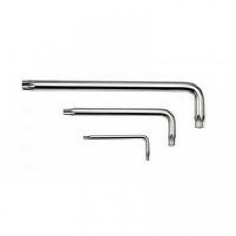 Ключ Г-образный TORX экстра длинный T15Hс отверстием