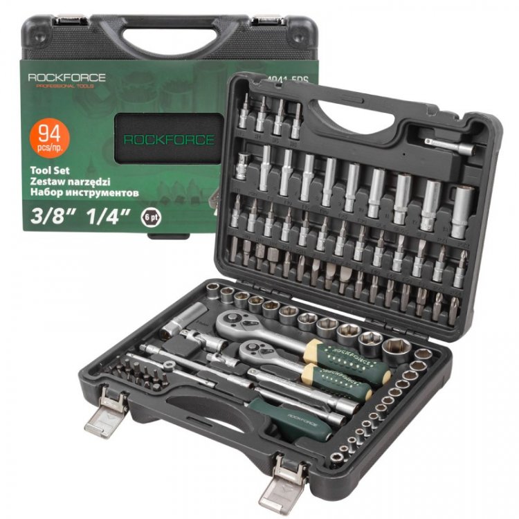 Набор инструментов 94 пр. 1/4" 3/8"(6гр)(4-22мм)