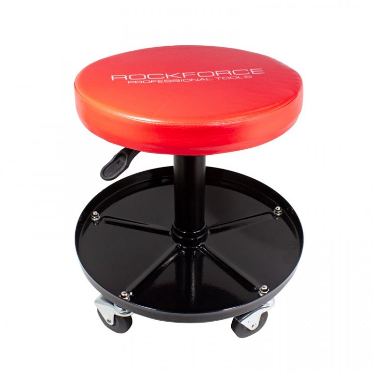 Стул автослесаря вращающийся регулируемый на колесах (h min-425мм, h max-540мм, диаметр-300мм) Стул автослесаря вращающийся регулируемый на колесах (h min-425мм, h max-540мм, диаметр-300мм)