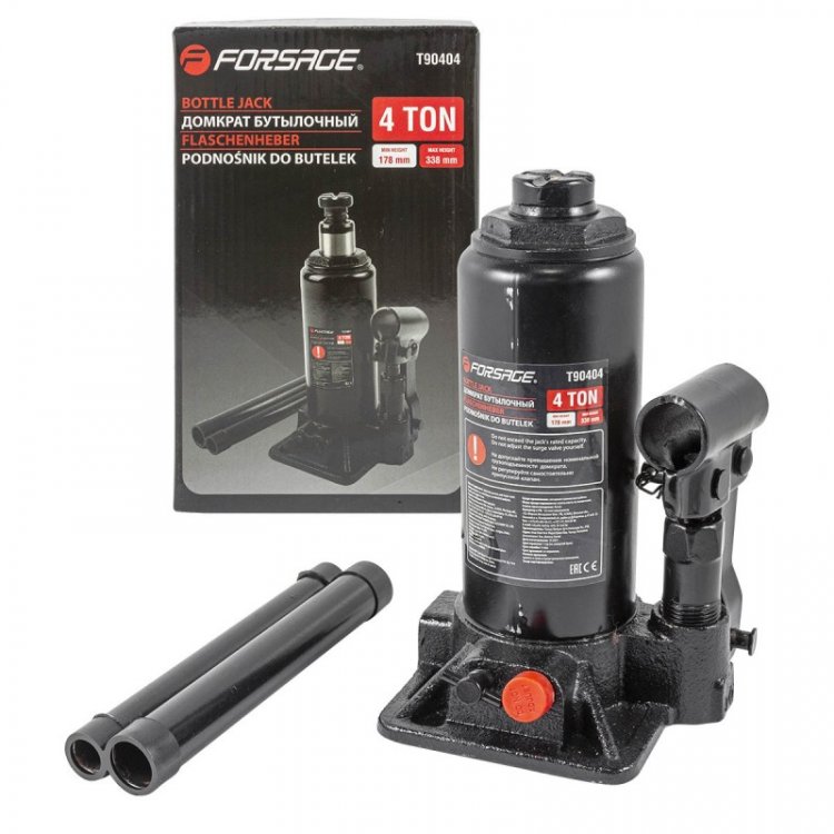 Домкрат бутылочный 4т с клапаном (h min-178мм, h max-338мм) Домкрат бутылочный 4т с клапаном (h min-178мм, h max-338мм)