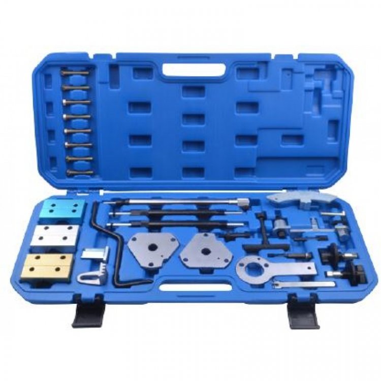 Набор фиксаторов для обслуживания двигателей Fiat 26пр.(1.2, 1.4, 1.6, 1.8 16V; 1.9D/TD, 1.9JTD, 2.4TD/JTD), в кейсе