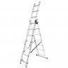 Лестница комбинированная трехсекционная (3х9ступенек, max нагрузка 150кг, вес 12,4кг)