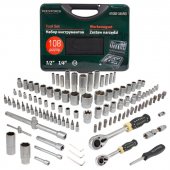 Набор инструментов 108пр.1/4"&1/2" (6гр.)(4-32мм)