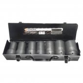 Набор головок ударных глубоких, 7пр. 1" 6гр.(24,27,30,32,36,41,46мм) в метал.кейсе Набор головок ударных глубоких, 7пр. 1" 6гр.(24,27,30,32,36,41,46мм) в метал.кейсе