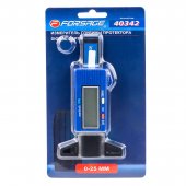 Цифровой измеритель глубины протектора (0-25.4мм, погрешность 0.01мм, 0˚-40˚),в блистере Цифровой измеритель глубины протектора (0-25.4мм, погрешность 0.01мм, 0˚-40˚),в блистере