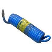 Шланг витой полиуретановый 8мм х 12мм х 20м с быстроразъемами (латунь, максимальное давление - 15bar, рабочая температура от -20 до +60 гр.)