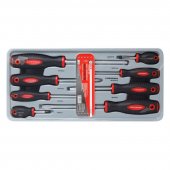 Набор отверток магнитных S2, 8пр.(PH:1х75, 2x38, 2х100, 3х150мм; SL: 5.5х75, 6.5х38, 6.5х100, 8х150мм)в лотке Набор отверток магнитных S2, 8пр.(PH:1х75, 2x38, 2х100, 3х150мм; SL: 5.5х75, 6.5х38, 6.5х100, 8х150мм)в лотке