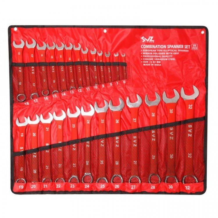 Набор ключей комбинированных 26пр. (6-28, 30, 32мм) на полотне
