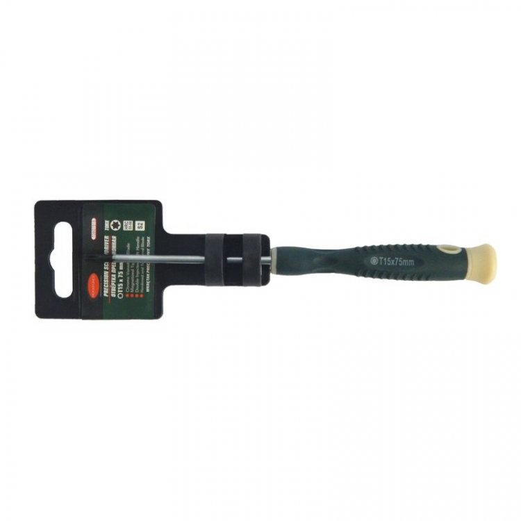Отвертка TORX с отверстием ювелирная T15Hх75мм
