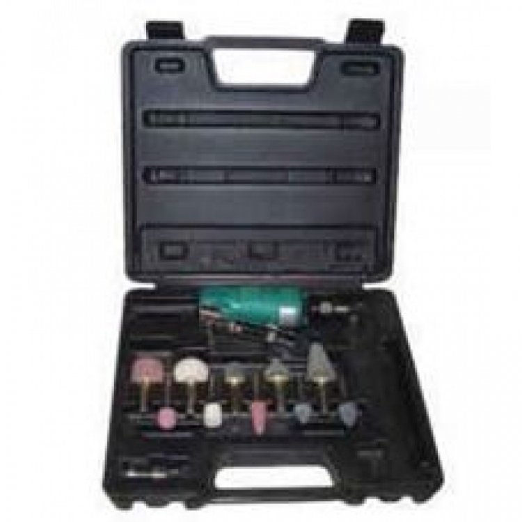 1/4" Пневмобормашинка профи 25000 об/мин с набором камней 16пр.