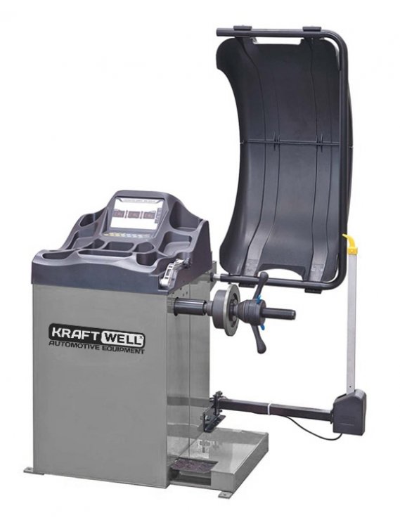 Балансировочный станок полуавтомат, педаль, лазер Балансировочный станок полуавтомат, педаль, лазер