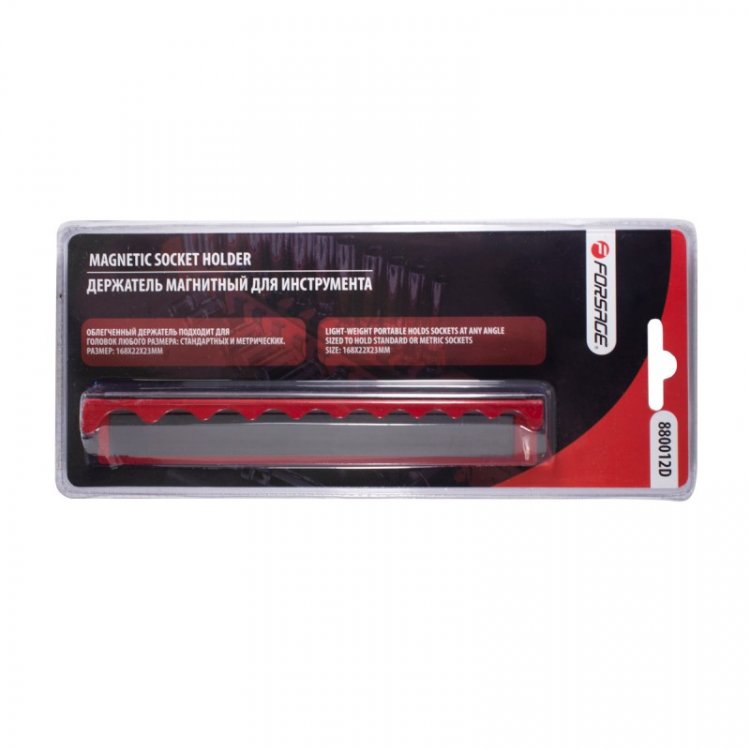 Держатель магнитный для 10 головок 1/4"(168х22мм),в блистере Держатель магнитный для 10 головок 1/4"(168х22мм),в блистере