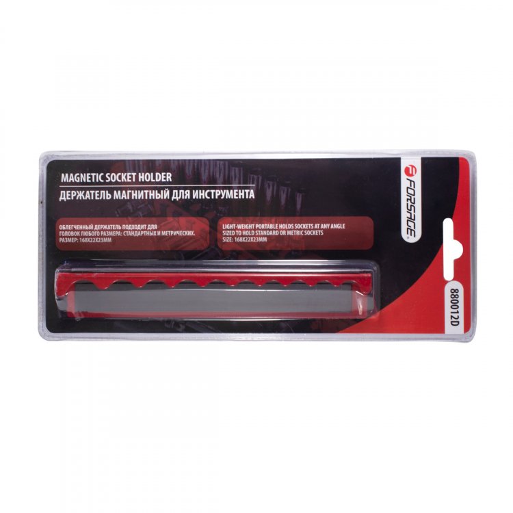 Держатель магнитный для 10 головок 1/4"(168х22мм),в блистере Держатель магнитный для 10 головок 1/4"(168х22мм),в блистере