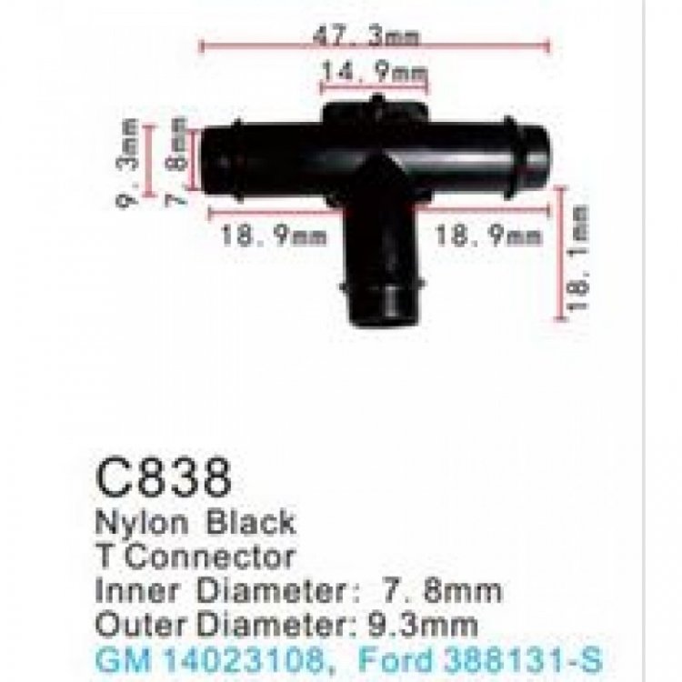 Клипса для крепления внутренней обшивки а/м Форд пластиковая (100шт/уп.) Клипса для крепления внутренней обшивки а/м Форд пластиковая (100шт/уп.)