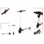 Электросамокат(250Вт (28В);7,8 Аh;  рама:карбон; max скорость-20 км/ч;пробег на одном заряде-15км; передний и задний тормоз; вес-6,5кг,зеленый)