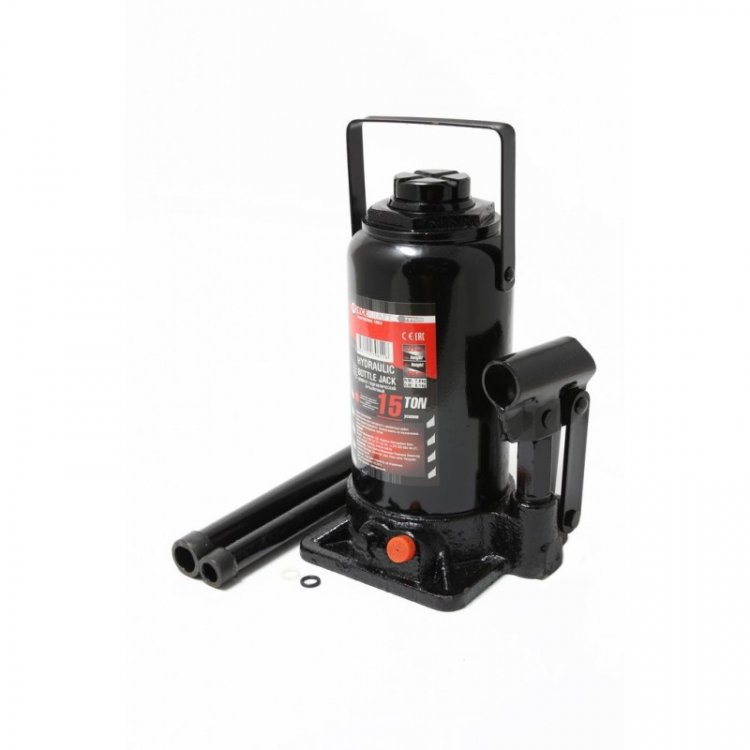 Домкрат бутылочный 20т с клапаном   (h min-235мм, h max-440мм, ход штока-140мм, ход винта-60мм) Домкрат бутылочный 20т с клапаном   (h min-235мм, h max-440мм, ход штока-140мм, ход винта-60мм)