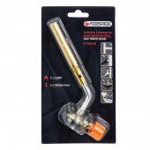 Горелка газовая на цанговый баллон (t-1300гр., L-195мм), в блистере