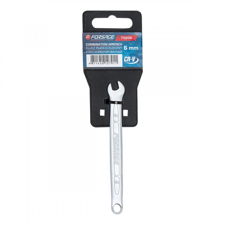 Ключ комбинированный "Profi" 6мм, на пластиковом держателе