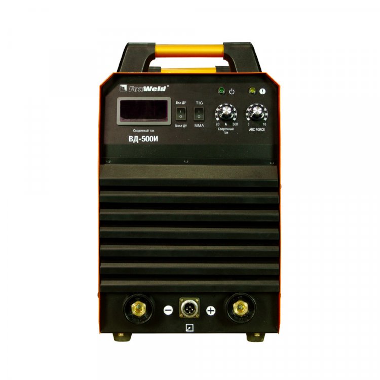Инверторный сварочный аппарат ВД-500И - Регулировка форсажа дуги (контроль стабилизации дуги). Горячий старт, антизалипание. Разъем под пульт ДУ. MMA, TIG Lift, панельные розетки 35 мм2, напряжение питания: 380В±15%, Диапазон сварочного тока: 10-500 Инверторный сварочный аппарат ВД-500И - Регулировка форсажа дуги (контроль стабилизации дуги). Горячий старт, антизалипание. Разъем под пульт ДУ. MMA, TIG Lift, панельные розетки 35 мм2, напряжение питания: 380В±15%, Диапазон сварочного тока: 10-500