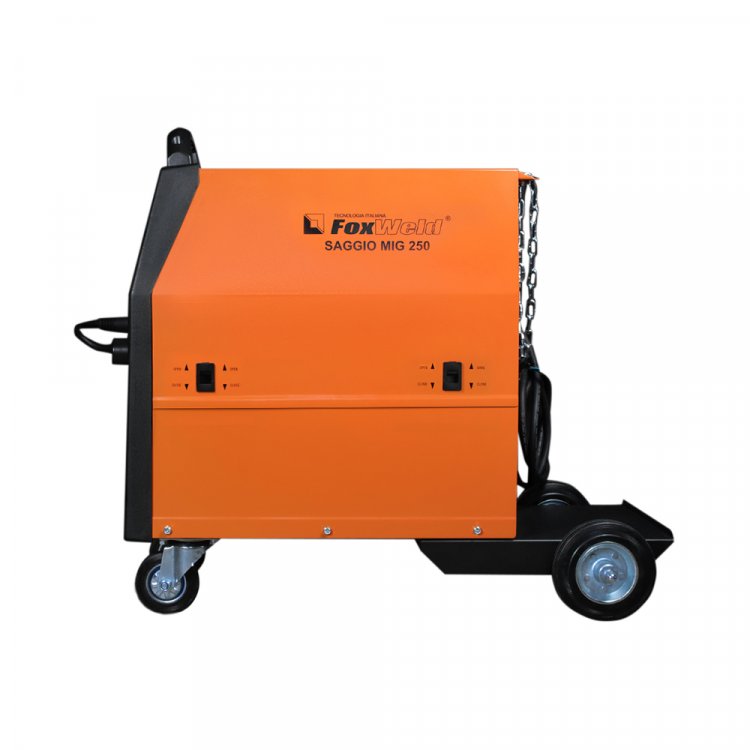 Сварочный полуавтомат Saggio Mig 250 - Многофункциональный (MIG-SYN) 250А полуавтомат 3-в-1. Позволяет работать как в синергетическом режиме, так и в ручном. Сварочный ток 40-250 (MIG), 10-250(TIG), 20-250(MMA). Возможность подключения горелки Spool Сварочный полуавтомат Saggio Mig 250 - Многофункциональный (MIG-SYN) 250А полуавтомат 3-в-1. Позволяет работать как в синергетическом режиме, так и в ручном. Сварочный ток 40-250 (MIG), 10-250(TIG), 20-250(MMA). Возможность подключения горелки Spool