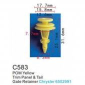 Клипса для крепления внутренней обшивки а/м Крайслер пластиковая (100шт/уп.)