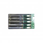 Набор напильников разнопрофильных 5пр.(плоский, треугольный, круглый, полукруглый, квадратный L-320мм), на полотне Набор напильников разнопрофильных 5пр.(плоский, треугольный, круглый, полукруглый, квадратный L-320мм), на полотне