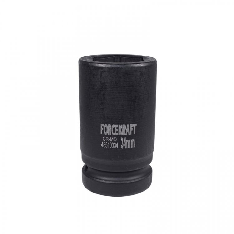 Головка ударная глубокая 34мм (6гр.), 1"