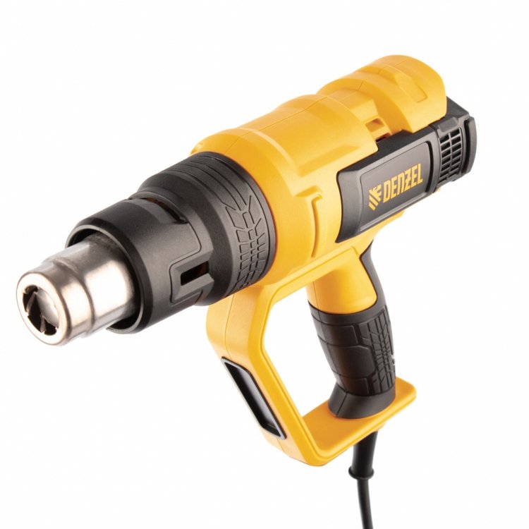 Фен технический HG-2000E, 2000 Вт, 2 режима, LCD дисплей// Denzel Фен технический HG-2000E, 2000 Вт, 2 режима, LCD дисплей// Denzel