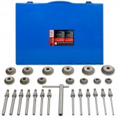 Набор шарошек для седел клапанов, 13пр.(шарошки:30-60мм с шагом 2.5мм,направляющие:6-12мм с шагом 0.5мм),в кейсе