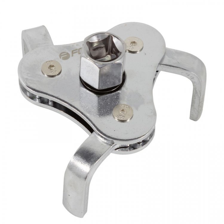 Съемник масляного  фильтра "краб" с "плоским захватом" 3/8"+адаптер 3/8"Мх1/2F (диаметр 60-115мм)