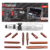 Отвертка ударная с набором бит и адаптером 12пр.1/2"(F)х5/16"(F)+экстракторы №3,4(PH2,3х35мм; PH2,3х70мм; SL8,10х35мм ; SL8х70,10х80мм),в метал. кейсе Отвертка ударная с набором бит и адаптером 12пр.1/2"(F)х5/16"(F)+экстракторы №3,4(PH2,3х35мм; PH2,3х70мм; SL8,10х35мм ; SL8х70,10х80мм),в метал. кейсе