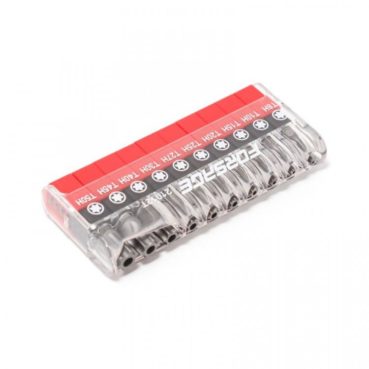 1/4" набор бит-торкс 10пр. (TH 7,8,9,10,15,20,25,27,30,40-25мм)