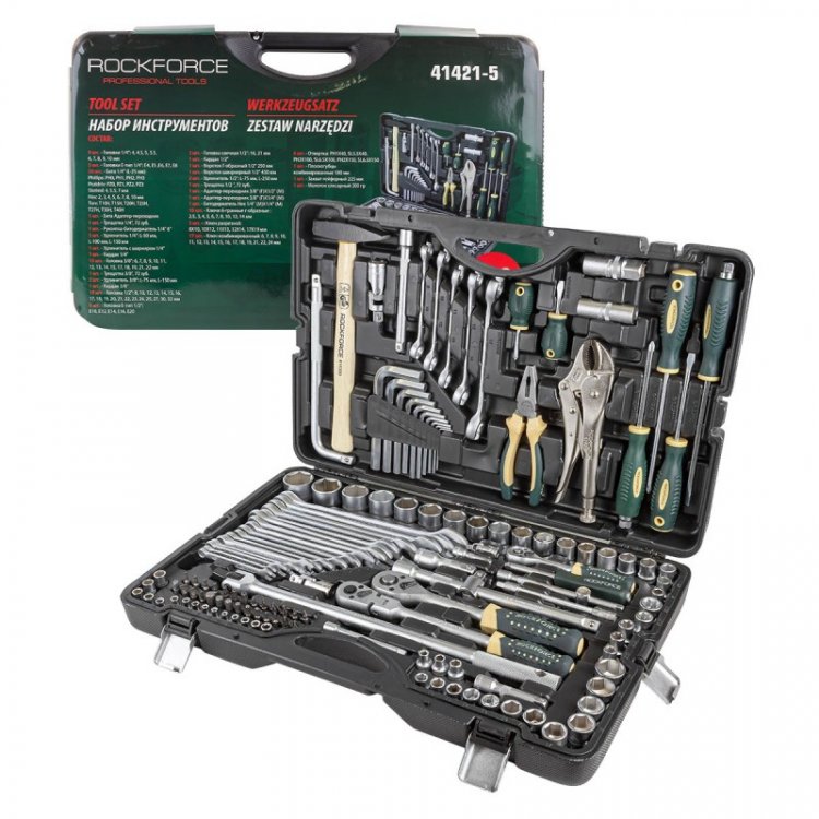 Набор инструментов 142 пр.1/4''3/8''1/2''(6-гр.)(4-32мм) Набор инструментов 142 пр.1/4''3/8''1/2''(6-гр.)(4-32мм)