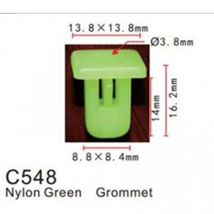 Клипса для крепления внутренней обшивки а/м универсальная пластиковая (100шт/уп.) Клипса для крепления внутренней обшивки а/м универсальная пластиковая (100шт/уп.)