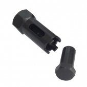 Головка шлицевая усиленная для дизельных форсунок грузовых автомобилей 22мм-под ключ на 32мм (Man, Benz, Scania), в блистере