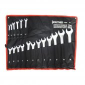 Набор ключей комбинированных, 18пр.(8-19, 21, 22, 24, 27, 30, 32мм), на полотне