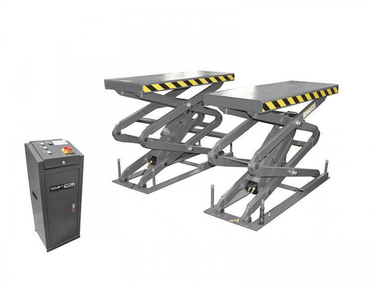 Подъемник ножничный короткий г/п 3200 кг. заглубляемый