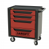 GTS4.red Тележка инструментальная Garopt 4 ящиков КРАСНАЯ, центральный замок, увеличенные колеса, доводчики, GAROPT Серия "Standart" GTS4.red Тележка инструментальная Garopt 4 ящиков КРАСНАЯ, центральный замок, увеличенные колеса, доводчики, GAROPT Серия "Standart"