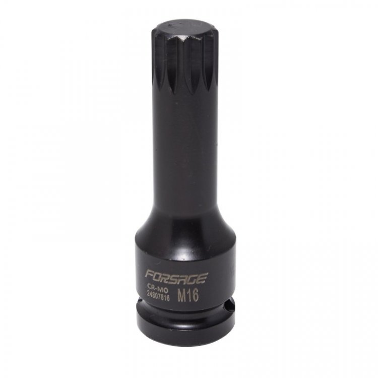 Головка-бита SPLINE ударная M16, 1/2"