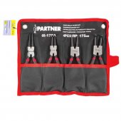 Набор съемников стопорных колец 4пр. (175мм) на полотне