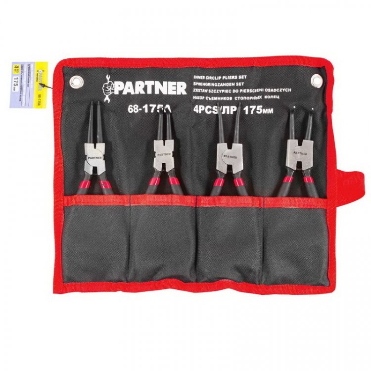 Набор съемников стопорных колец 4пр. (175мм) на полотне