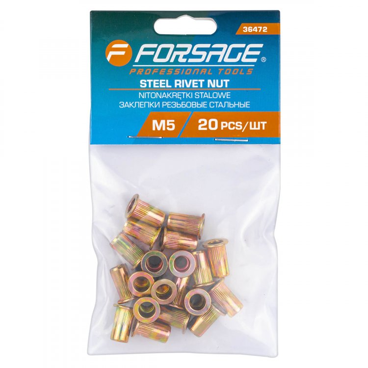Заклепки резьбовые стальные 20шт.