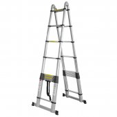 Лестница-стремянка телескопическая алюм. бытовая 4+4м (10+10 ступ.) Лестница-стремянка телескопическая алюм. бытовая 4+4м (10+10 ступ.)