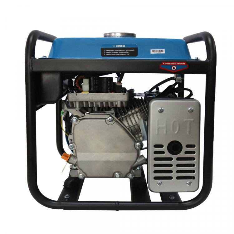 Бензиновый инверторный генератор VARTEG G2600i - Бензиновый инверторный генератор VARTEG G2600i (2,2 - 2,5 кВт / 7 л.с. / топливный бак 5.5 л / МФД 4в1 / маслодатчик / 2 * 16А) (арт. 8452)