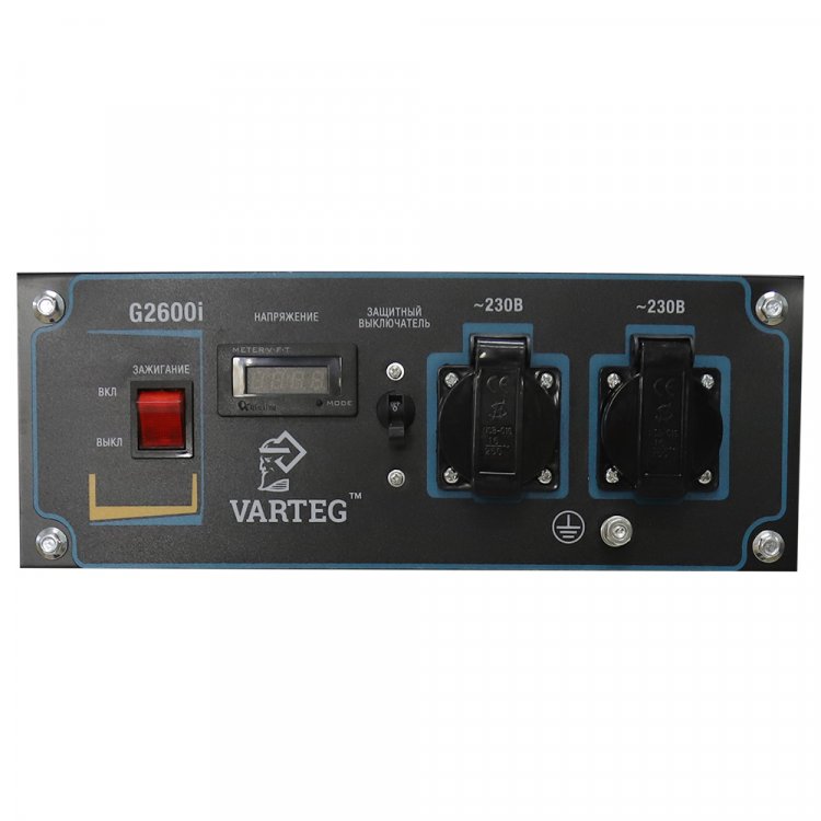 Бензиновый инверторный генератор VARTEG G2600i - Бензиновый инверторный генератор VARTEG G2600i (2,2 - 2,5 кВт / 7 л.с. / топливный бак 5.5 л / МФД 4в1 / маслодатчик / 2 * 16А) (арт. 8452) Бензиновый инверторный генератор VARTEG G2600i - Бензиновый инверторный генератор VARTEG G2600i (2,2 - 2,5 кВт / 7 л.с. / топливный бак 5.5 л / МФД 4в1 / маслодатчик / 2 * 16А) (арт. 8452)
